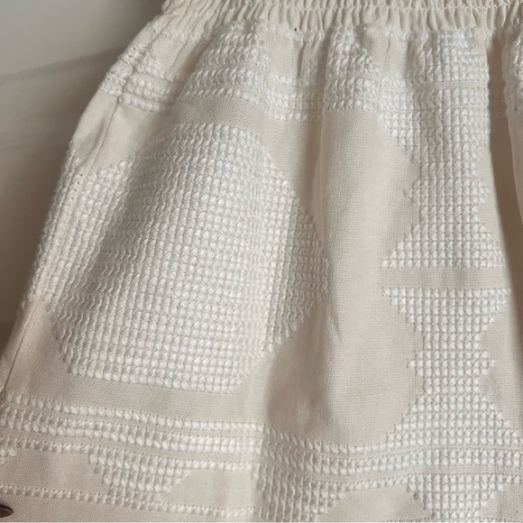 Zara Linen Blend Smocked Skirt M - Picture 10 of 16
